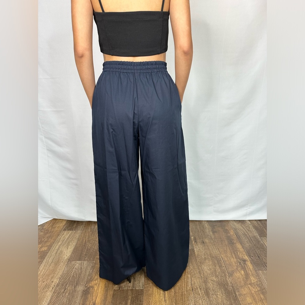 WIDE LEG POPLIN PANTS - Picture 8 of 8